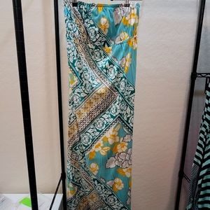 Tube top floral dress